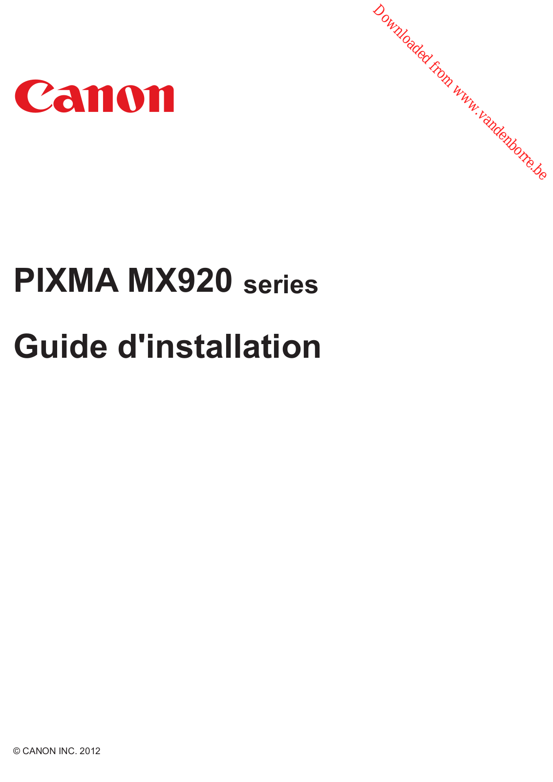 CANON MX925 User Manual