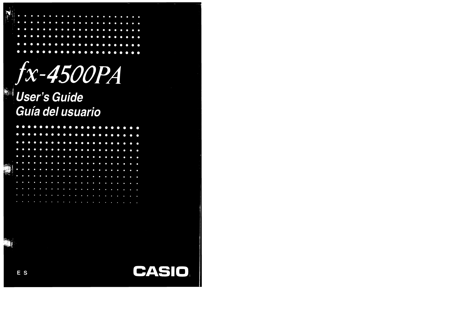 CASIO FX-4500PA User Manual