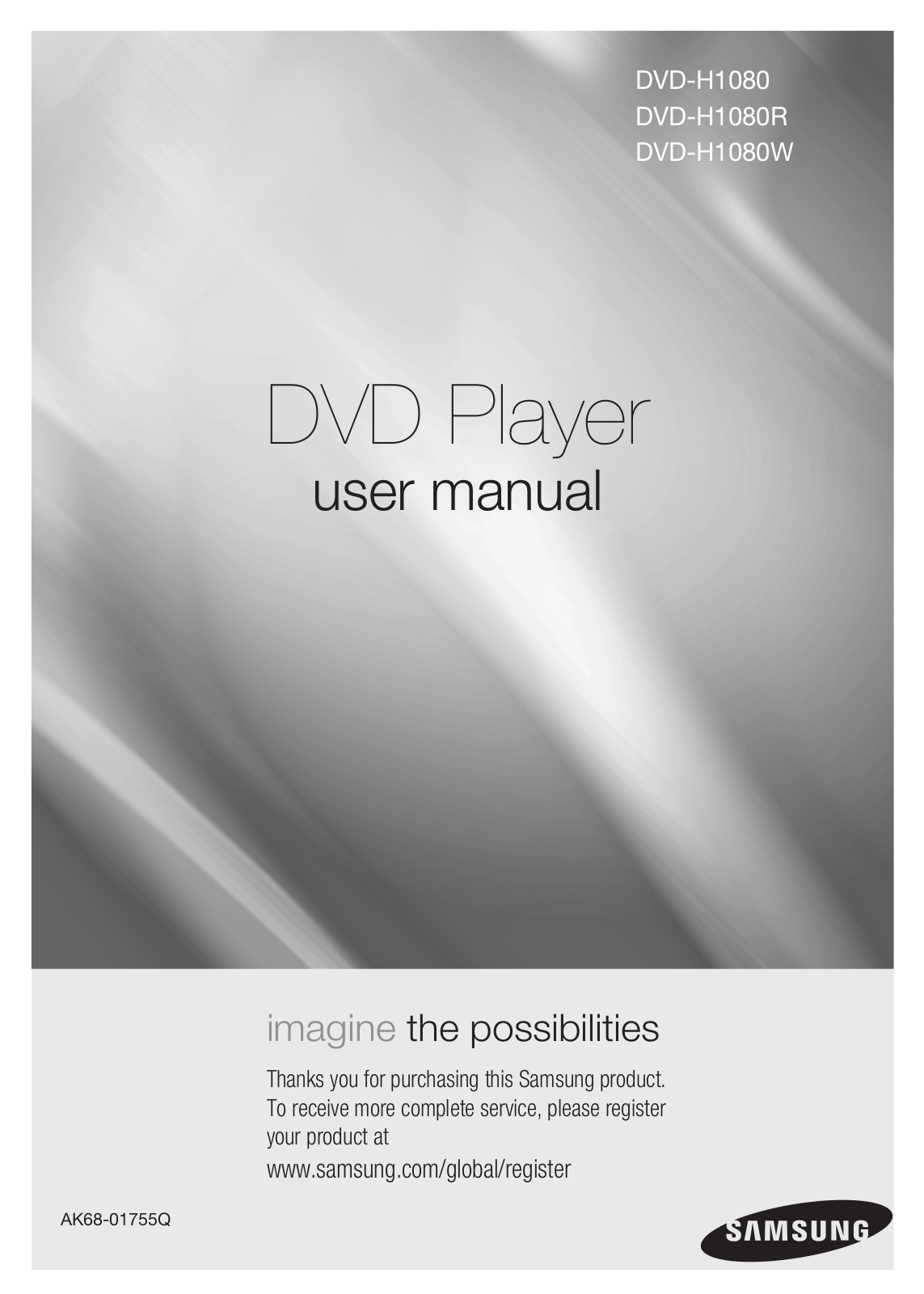 Samsung DVD-H1080W User Manual