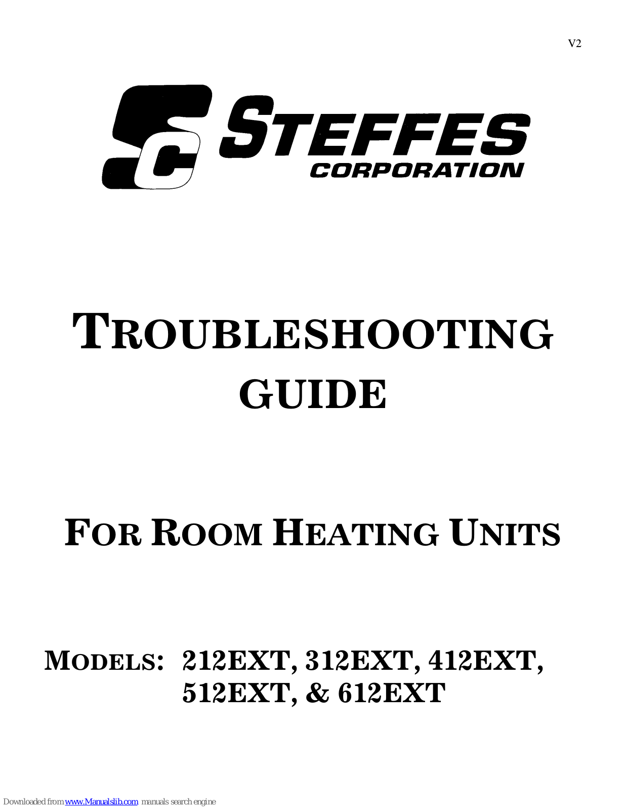 Steffes 212EXT, 312EXT, 512EXT, 412EXT, 612EXT Troubleshooting Manual - ManualMachine.com