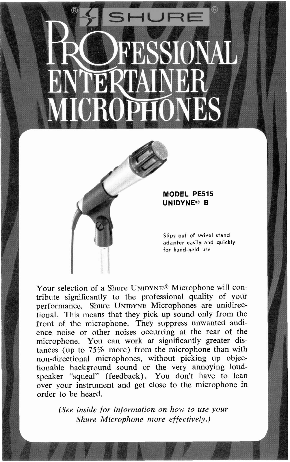 Shure PE515 User Manual - ManualMachine.com