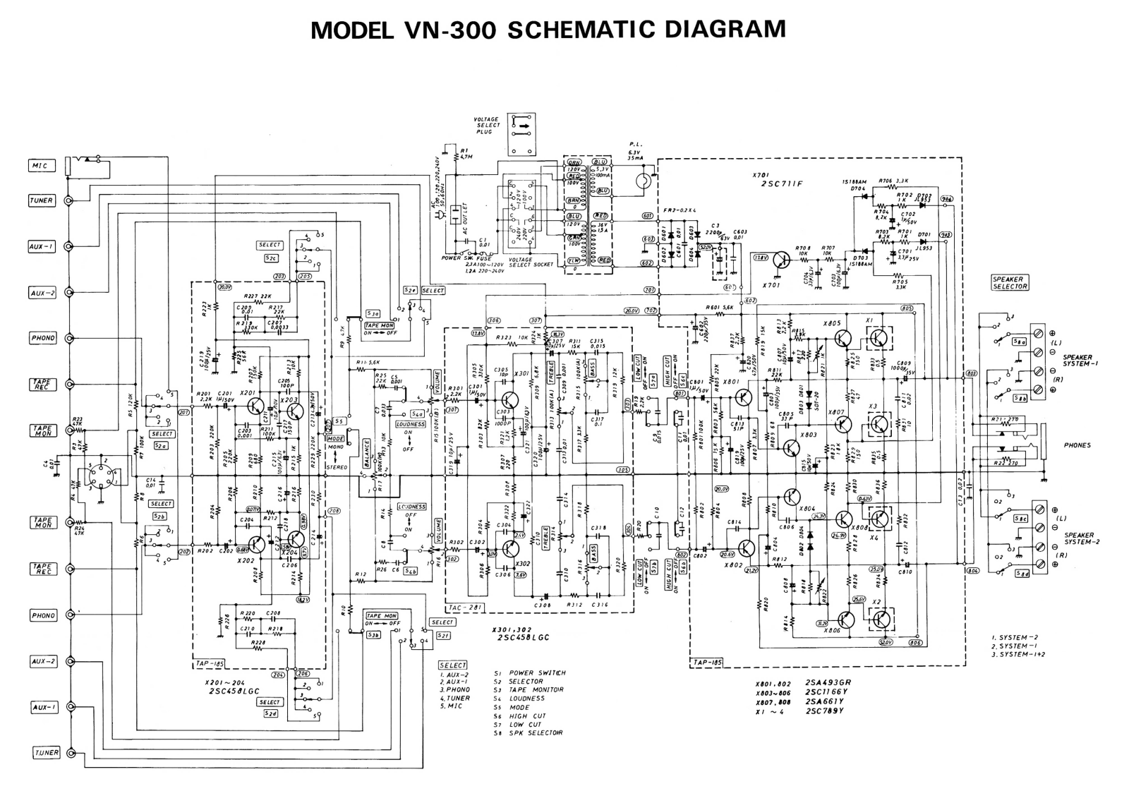 JVC VN-300 Schematic