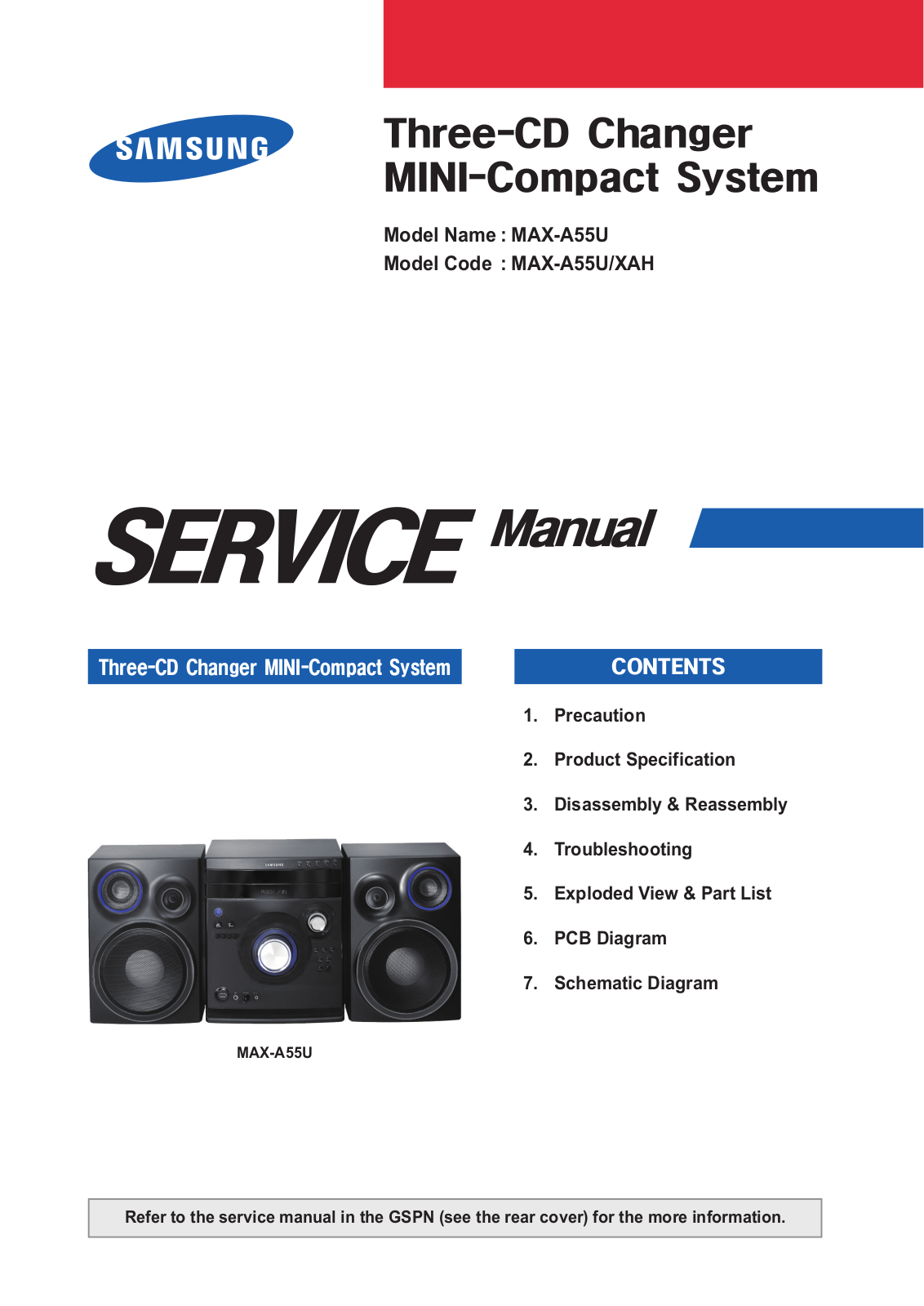 Samsung MAX-A55 Schematic