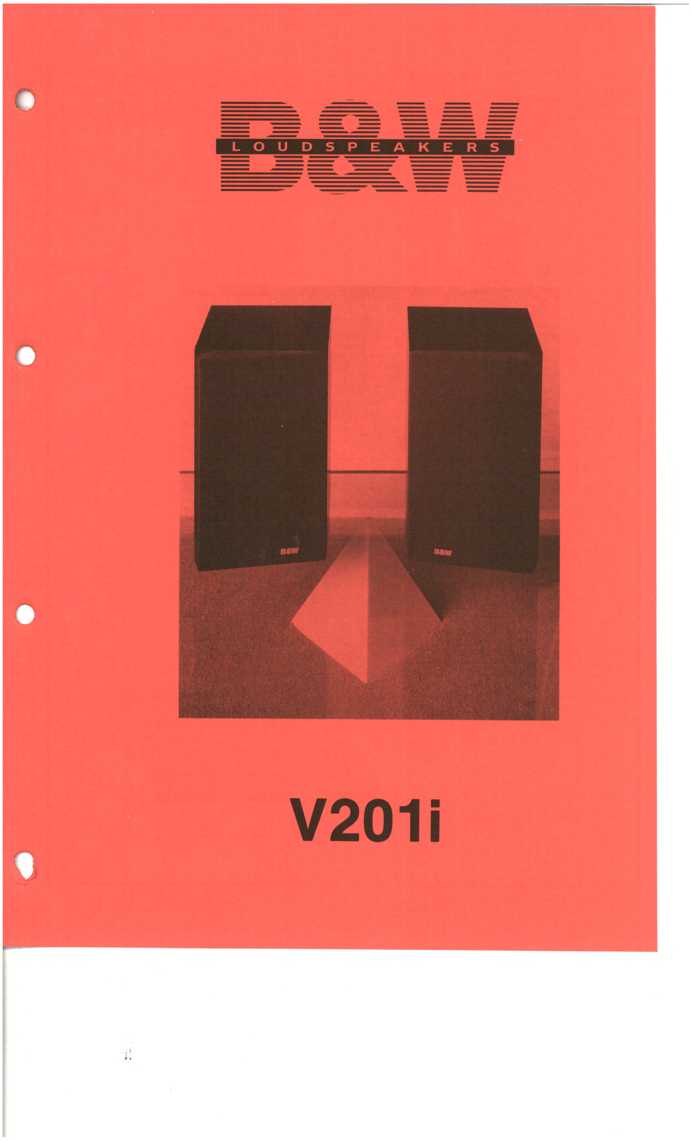 Bowers and Wilkins V-201-I Service manual