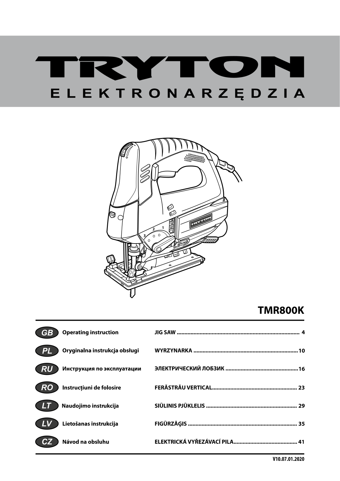 TRYTON TMR800K User guide - ManualMachine.com