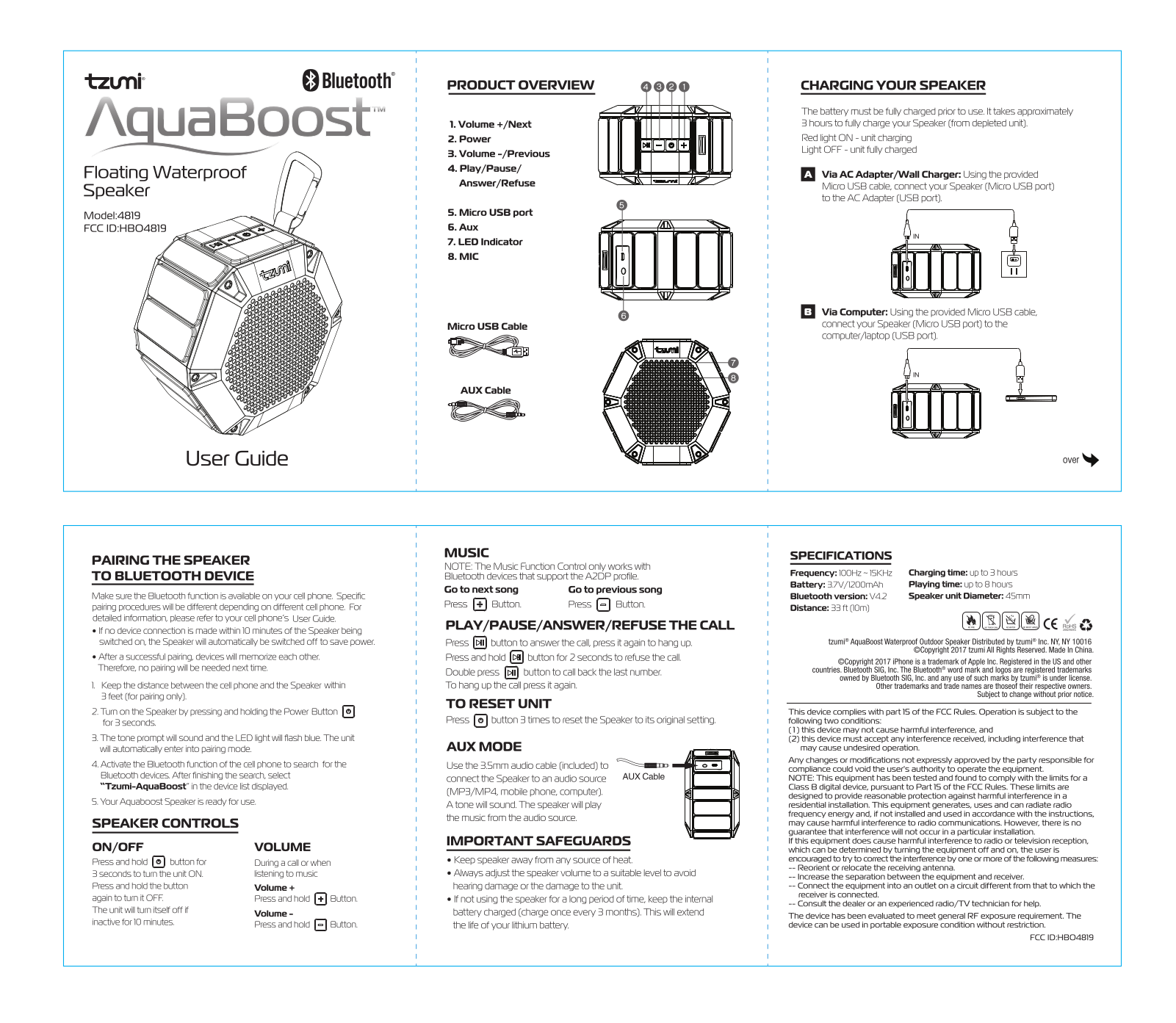 FENDA TECHNOLOGY 4819 Users manual