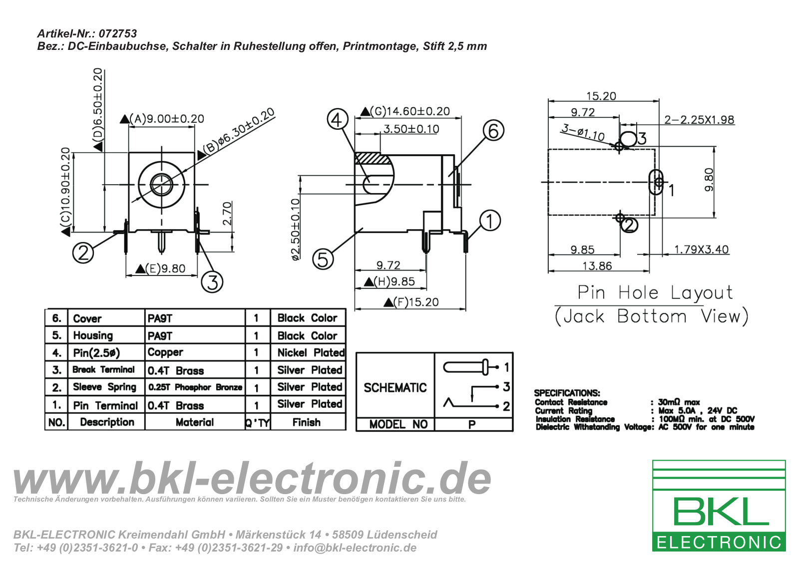 BKL DC-BU 072753 Datasheet - ManualMachine.com