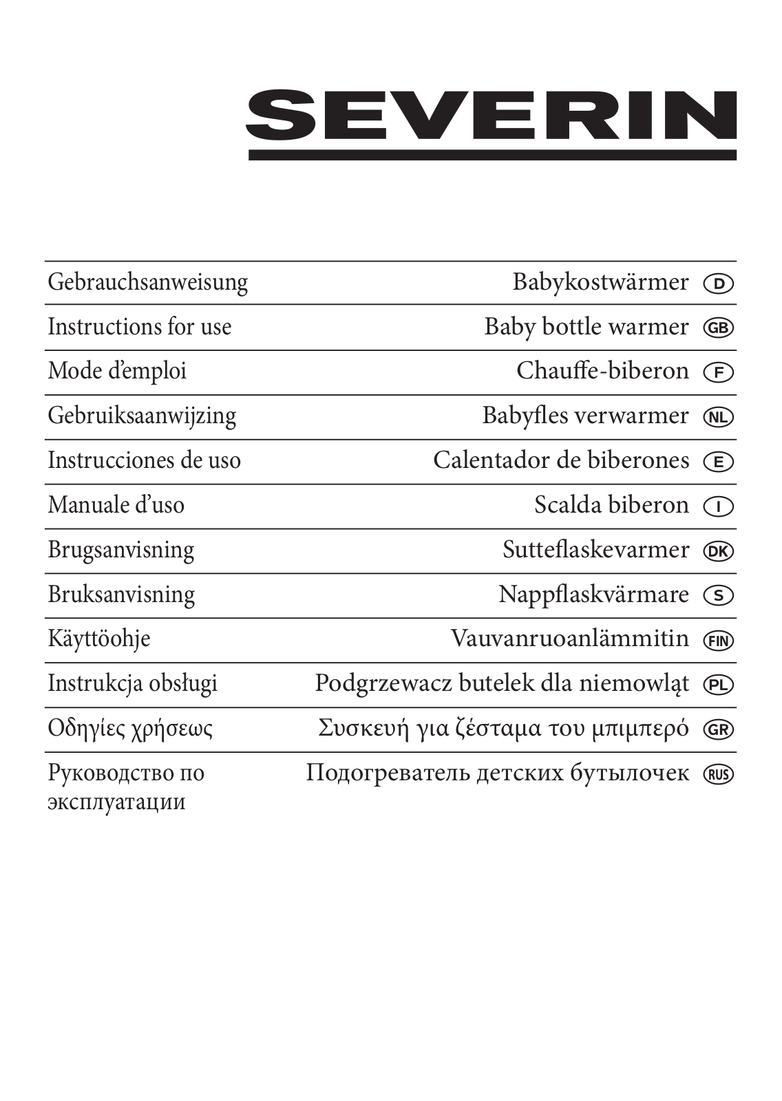 Severin BK 3177 User Manual