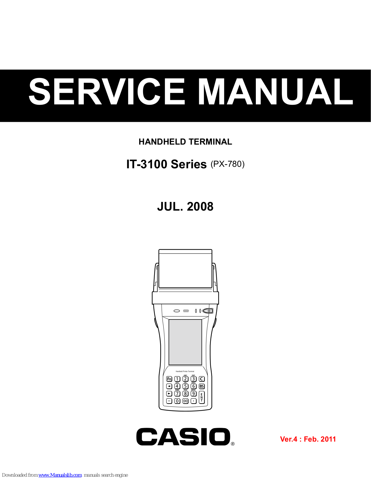 Casio PX-780, IT-3100 Series Service Manual