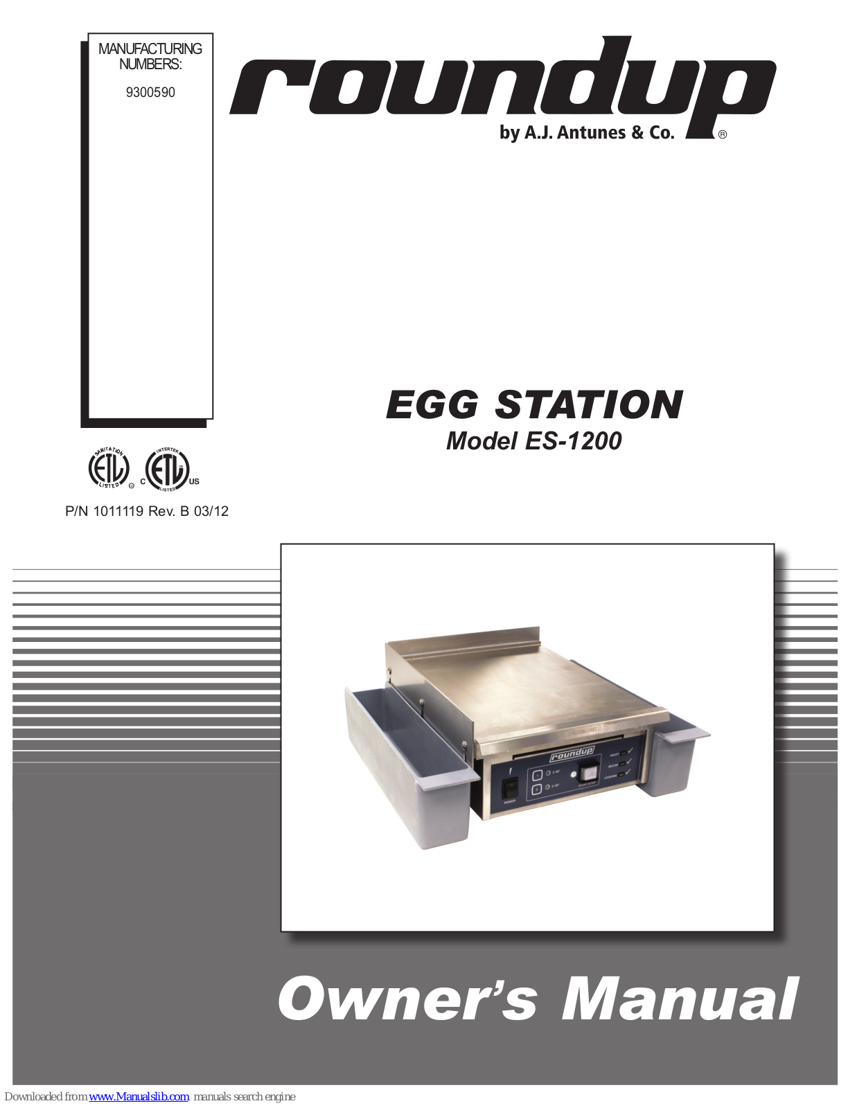 Roundup ES-1200 Owner's Manual