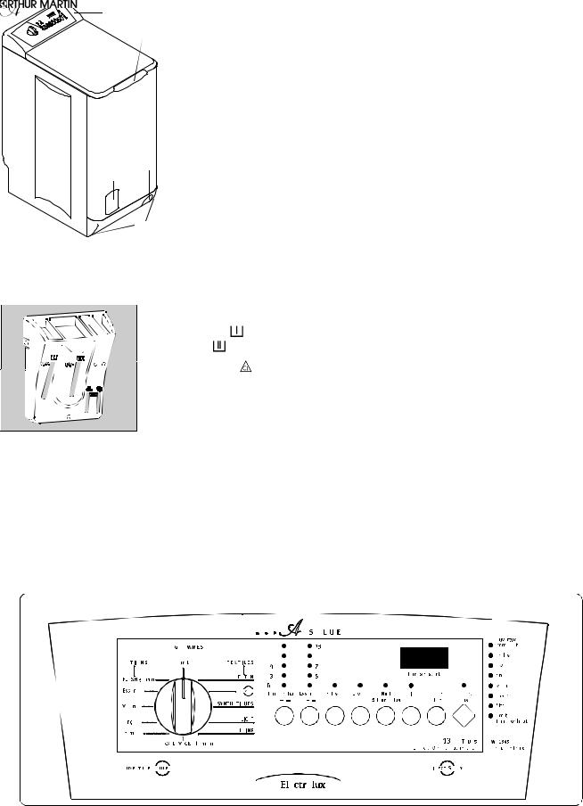 Arthur martin AWT 1345 AA User Manual