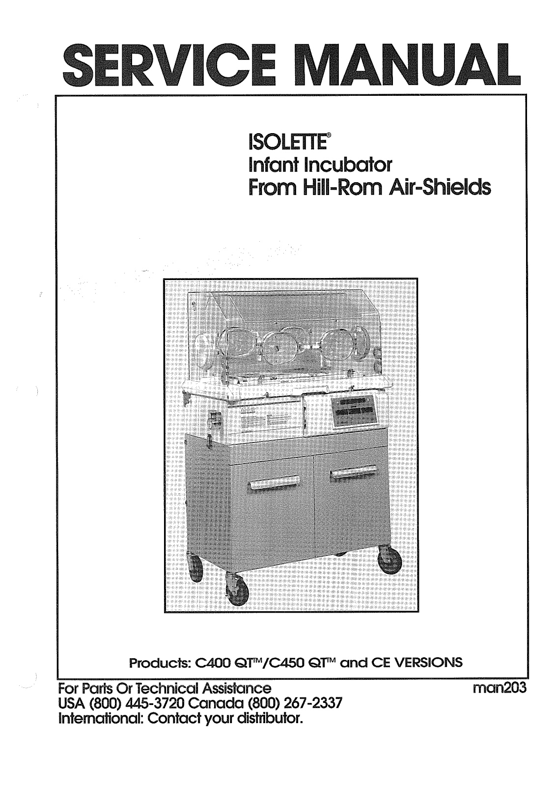 Hill-Rom Isolette Repair manual