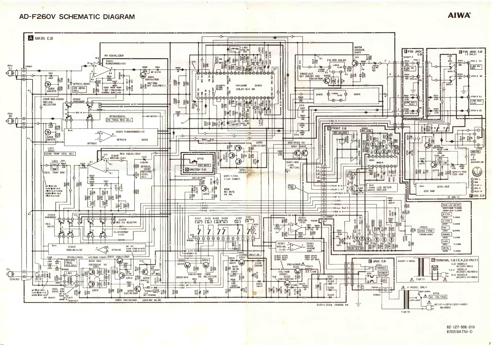 Aiwa AD-F260 Service Manual