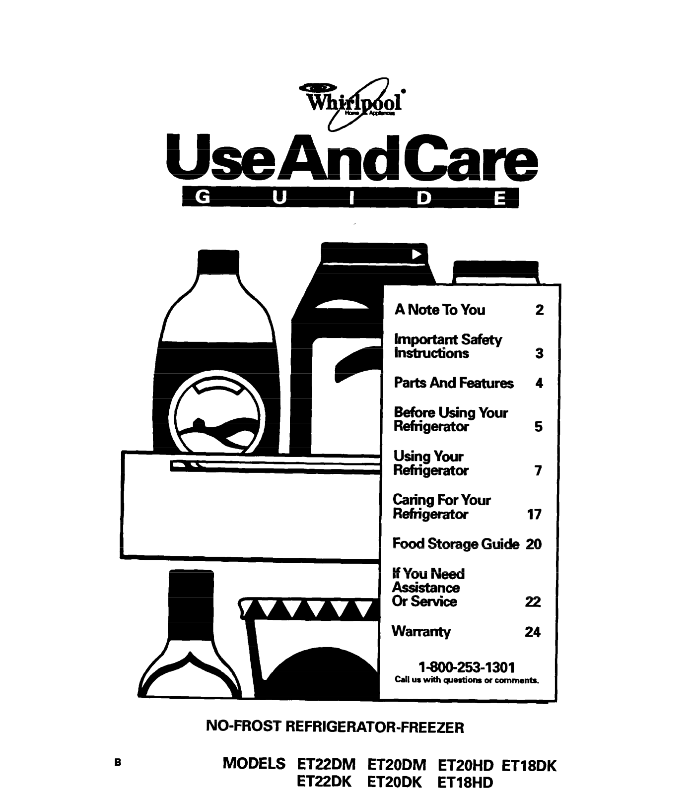 Whirlpool ET20HD, ET18DK, ET18HD, ET20DM User Manual - ManualMachine.com
