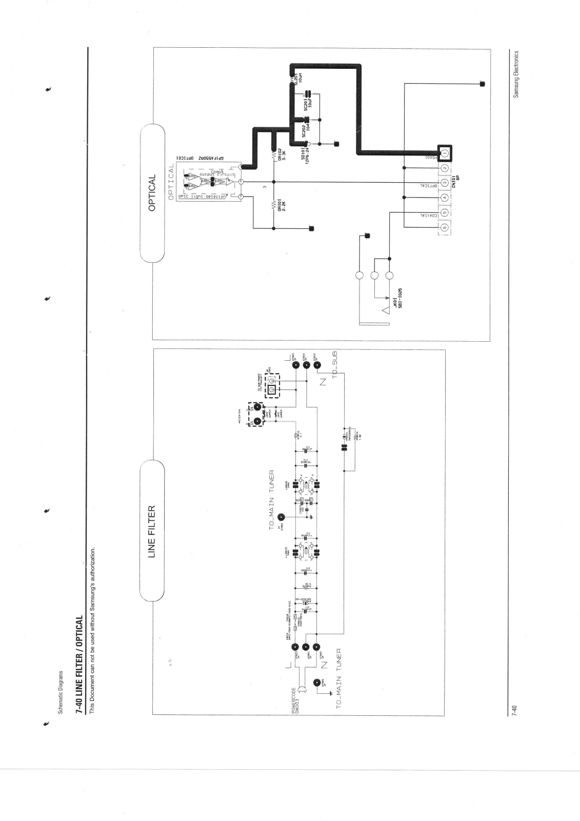 Samsung HCN559W Schematic