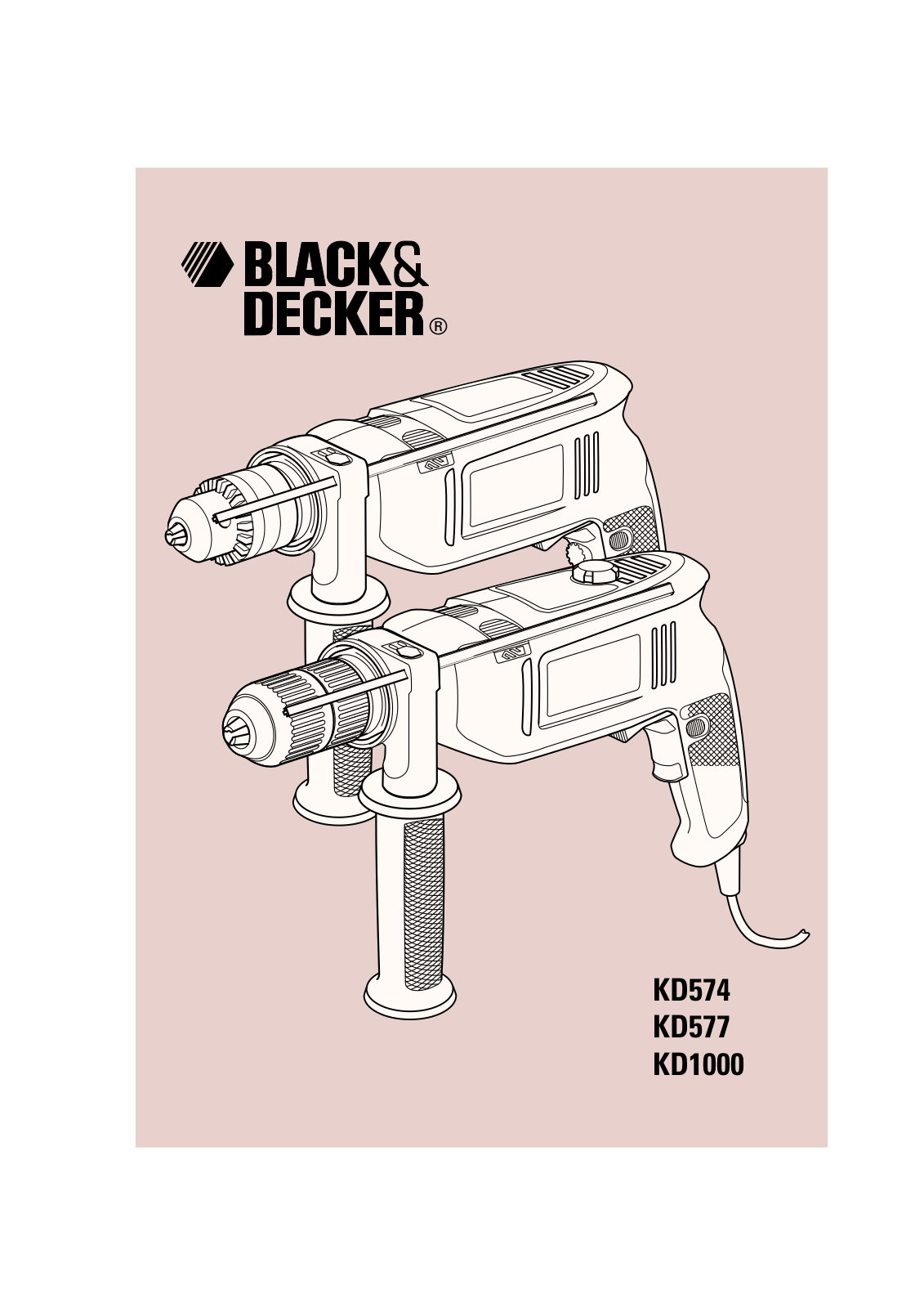 Black & Decker Kd1000 Instruction Manual