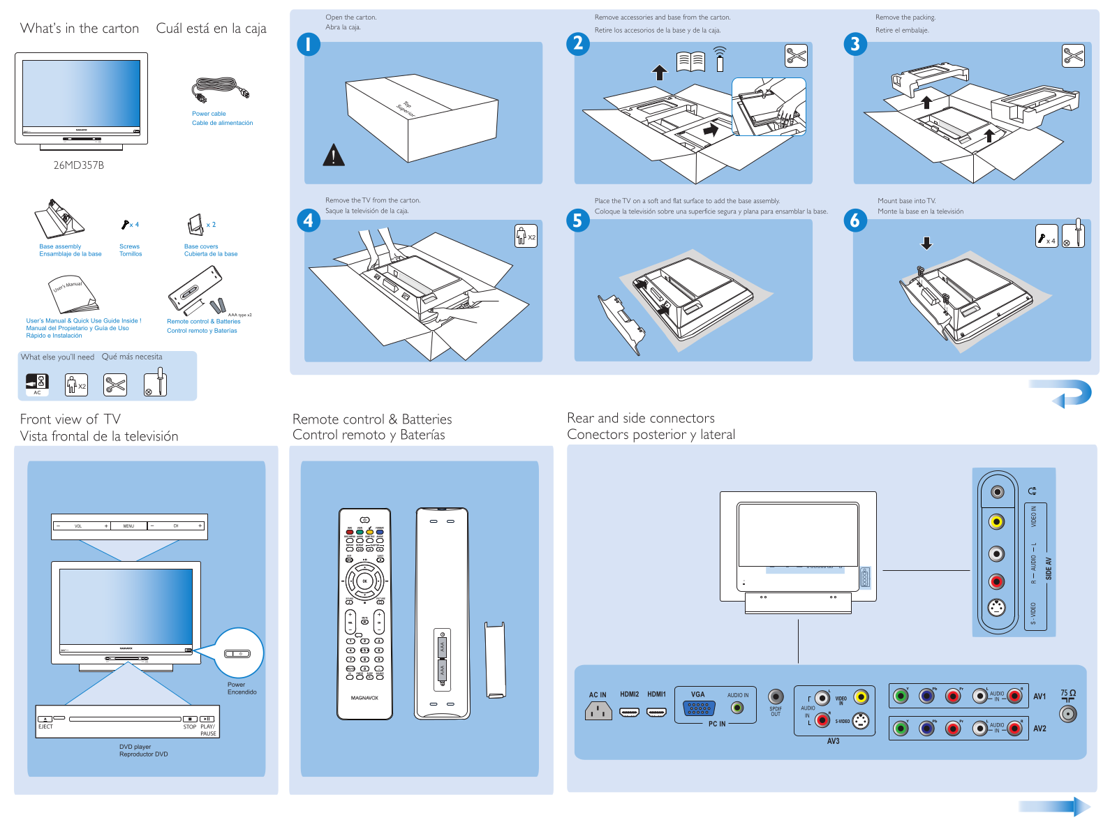 Philips 26MD357B README