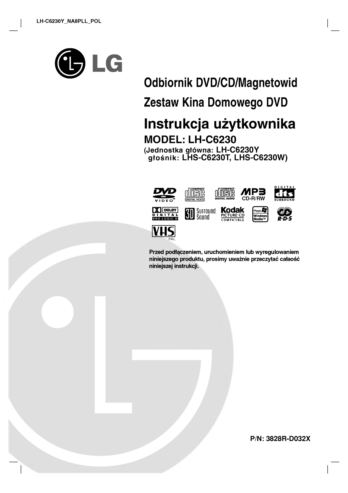 Lg LH-C6230Y User Manual