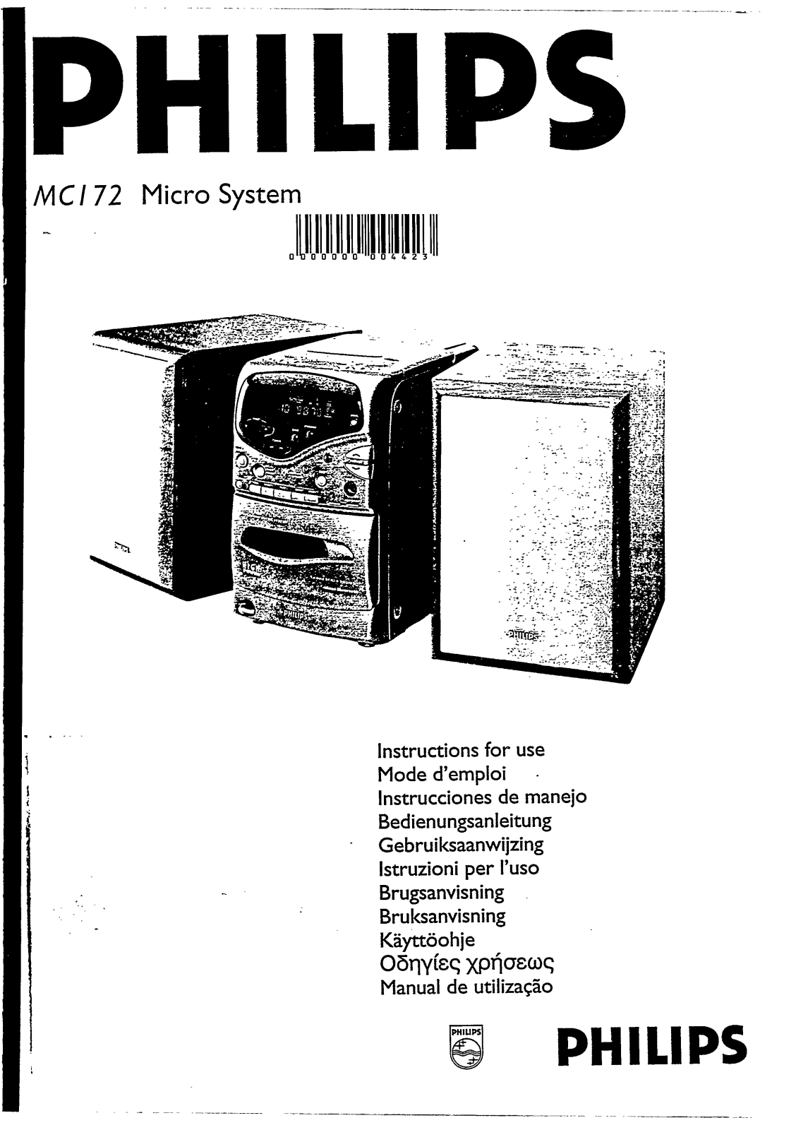 Philips MC172 User manual