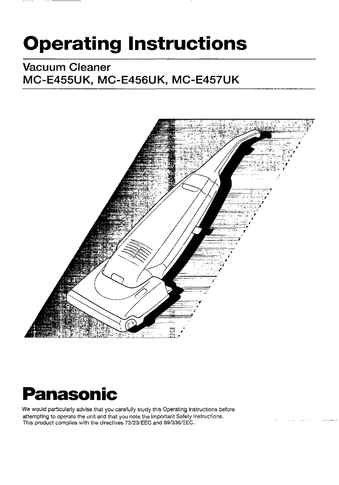 Panasonic MC-E455UK, MC-E456UK, MC-E457UK User Manual