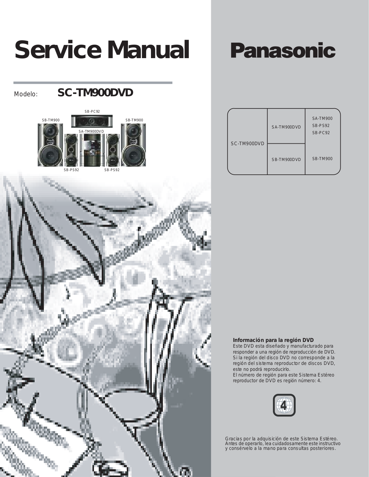 Panasonic SC-TM900DVD Service Manual
