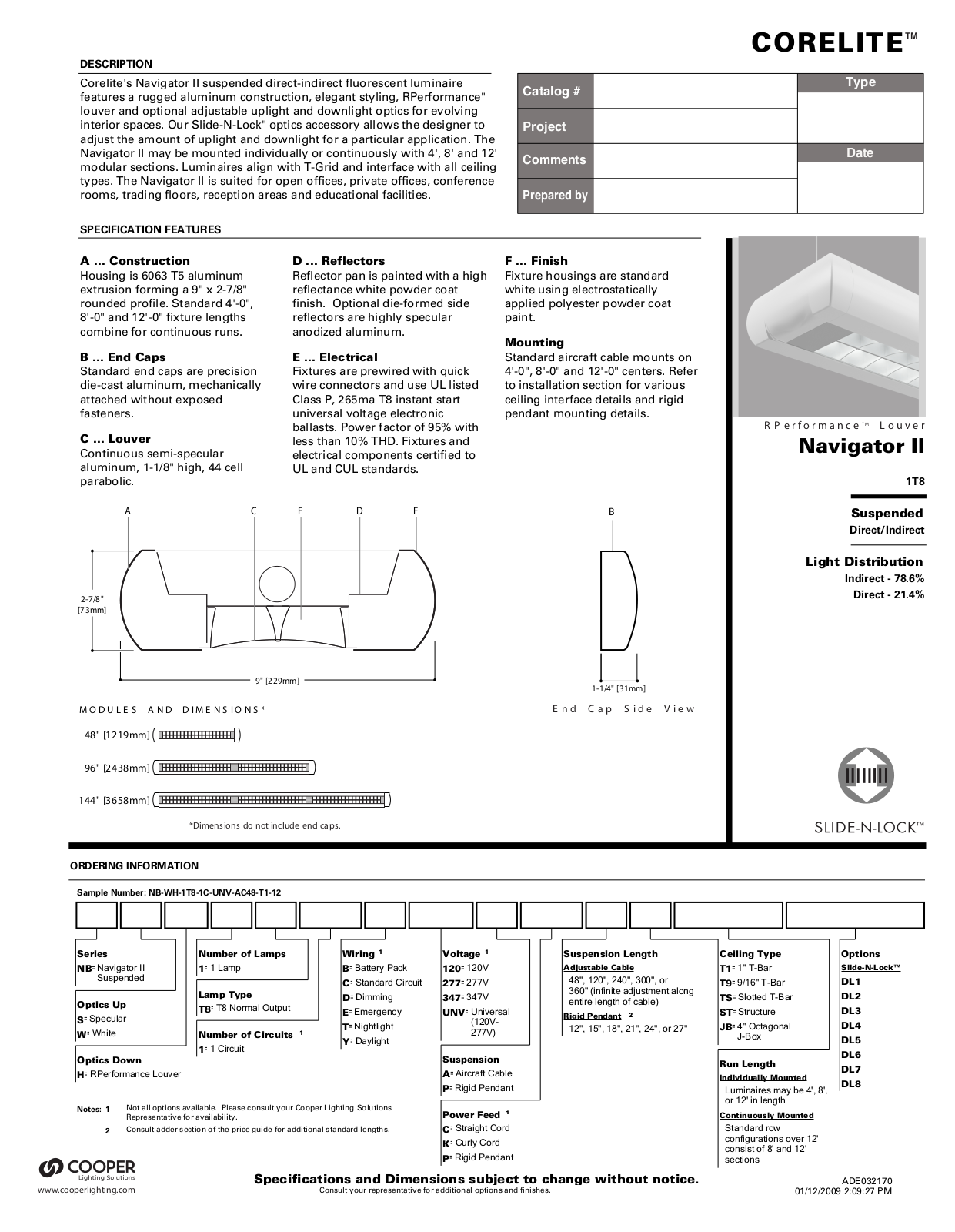 Cooper Lighting Solutions Corelite User manual