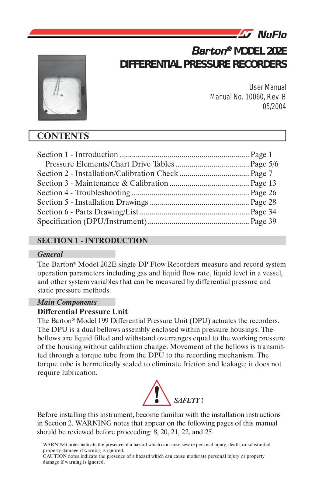 NuFlo Barton 202E User Manual - ManualMachine.com