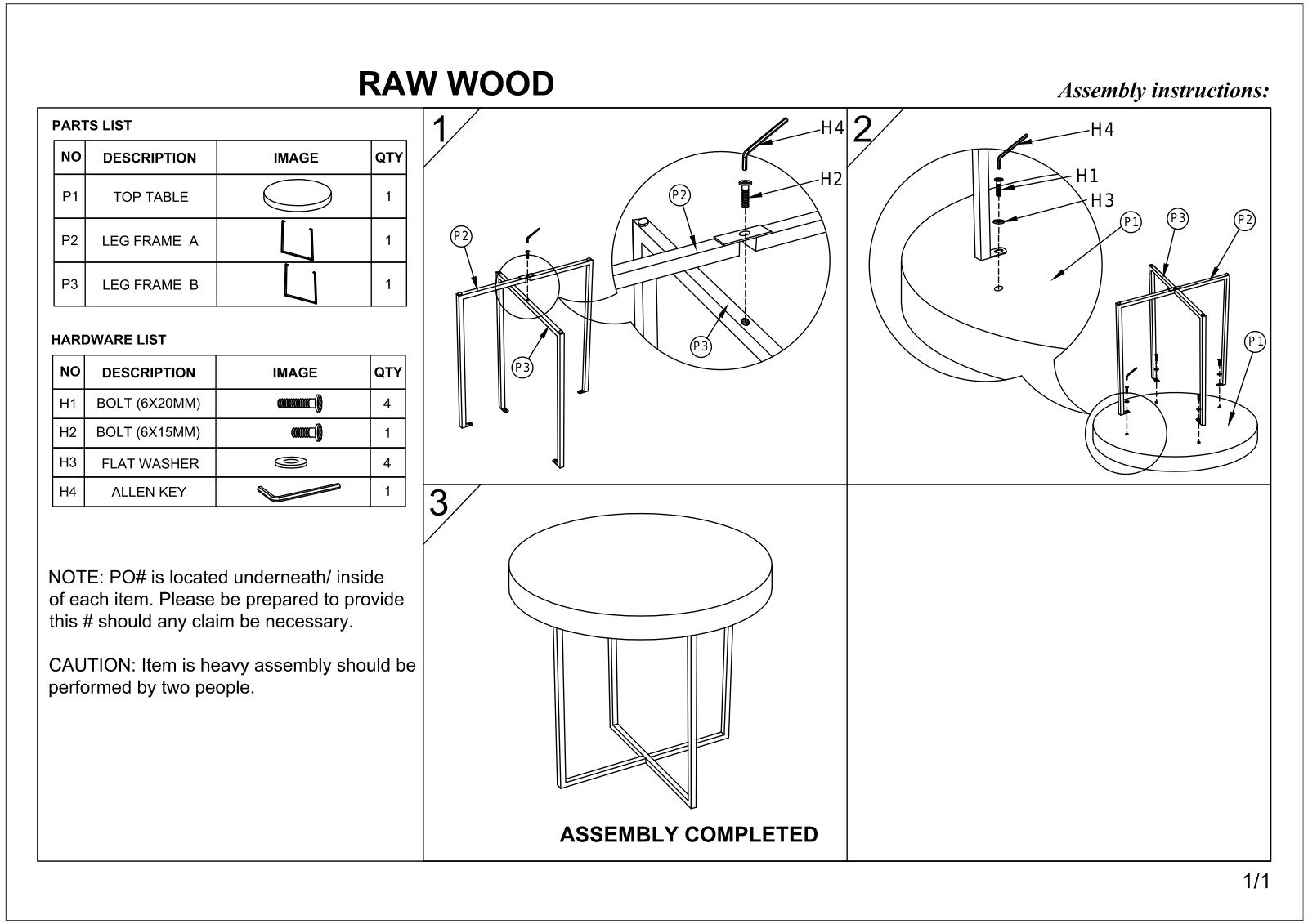 Union Rustic UNRS6754 Assembly Instructions - ManualMachine.com