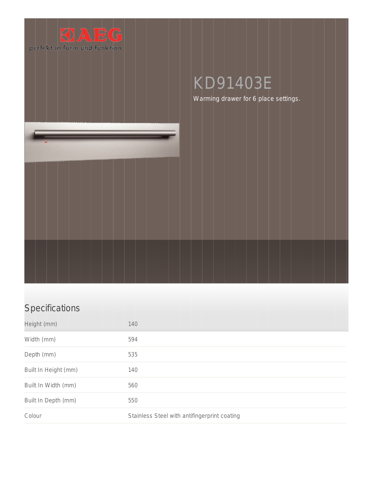 AEG KD91404E User Manual