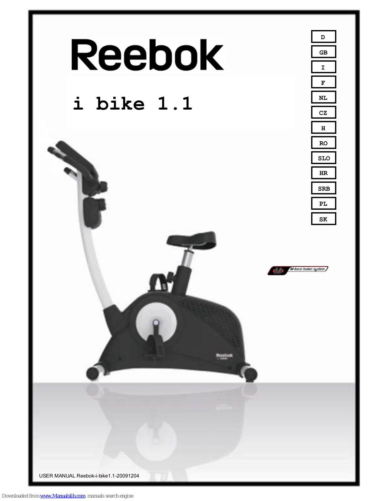 Reebok i bike 1.1 User Manual