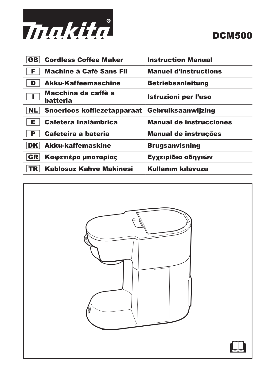 Makita DCM500Z operation manual