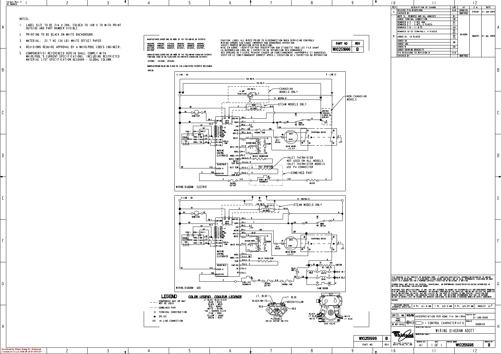 Whirlpool WED9300VU1 Parts Diagram