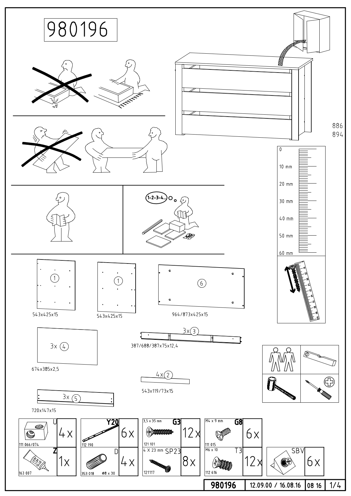 Wimex 980196 Assembly instructions