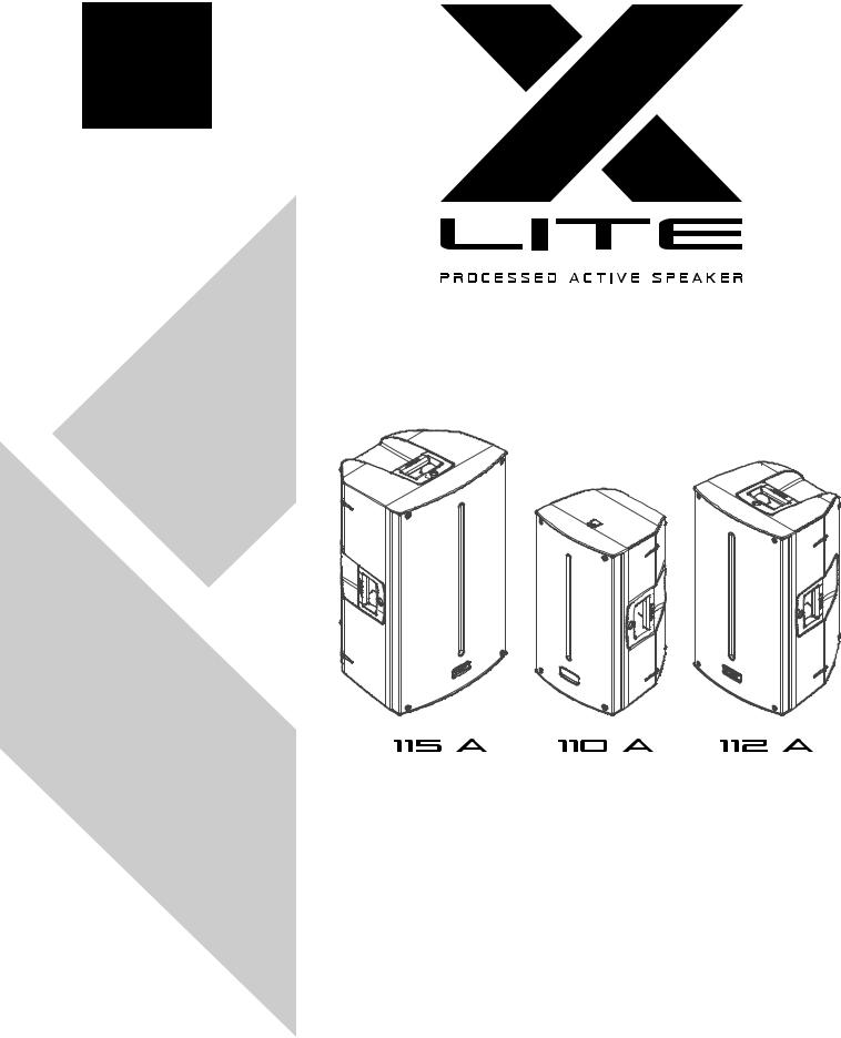 FBT X-Lite 115A, X-Lite 112A, X-Lite 110A Operation manual