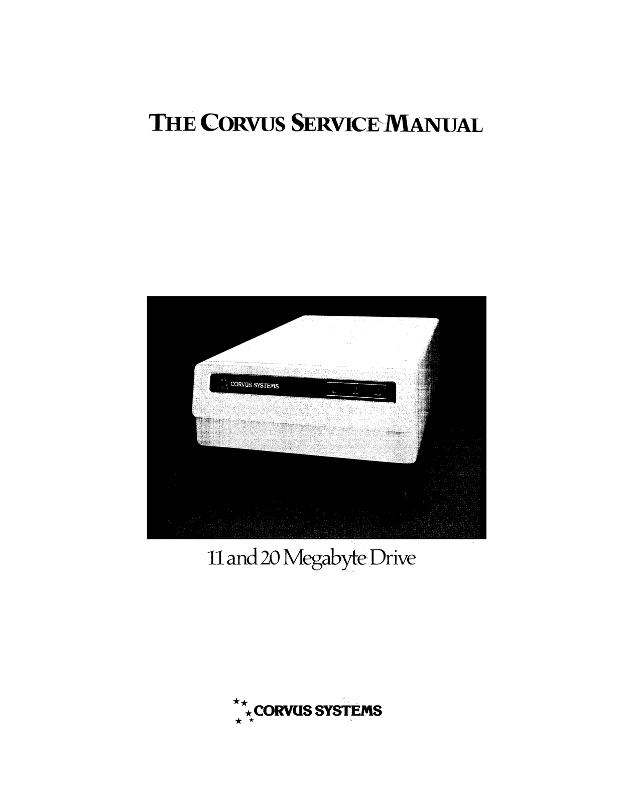 CORVUS 11MB, 20MB Service Manual