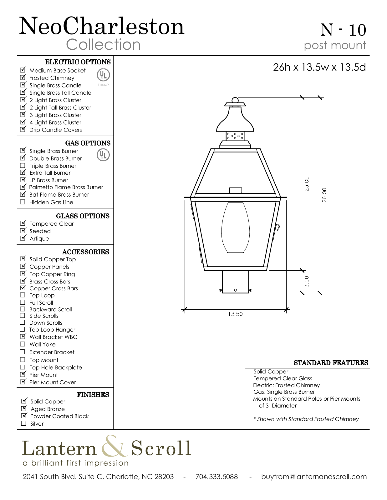 Lantern & Scroll LASC1077 Specifications - ManualMachine.com