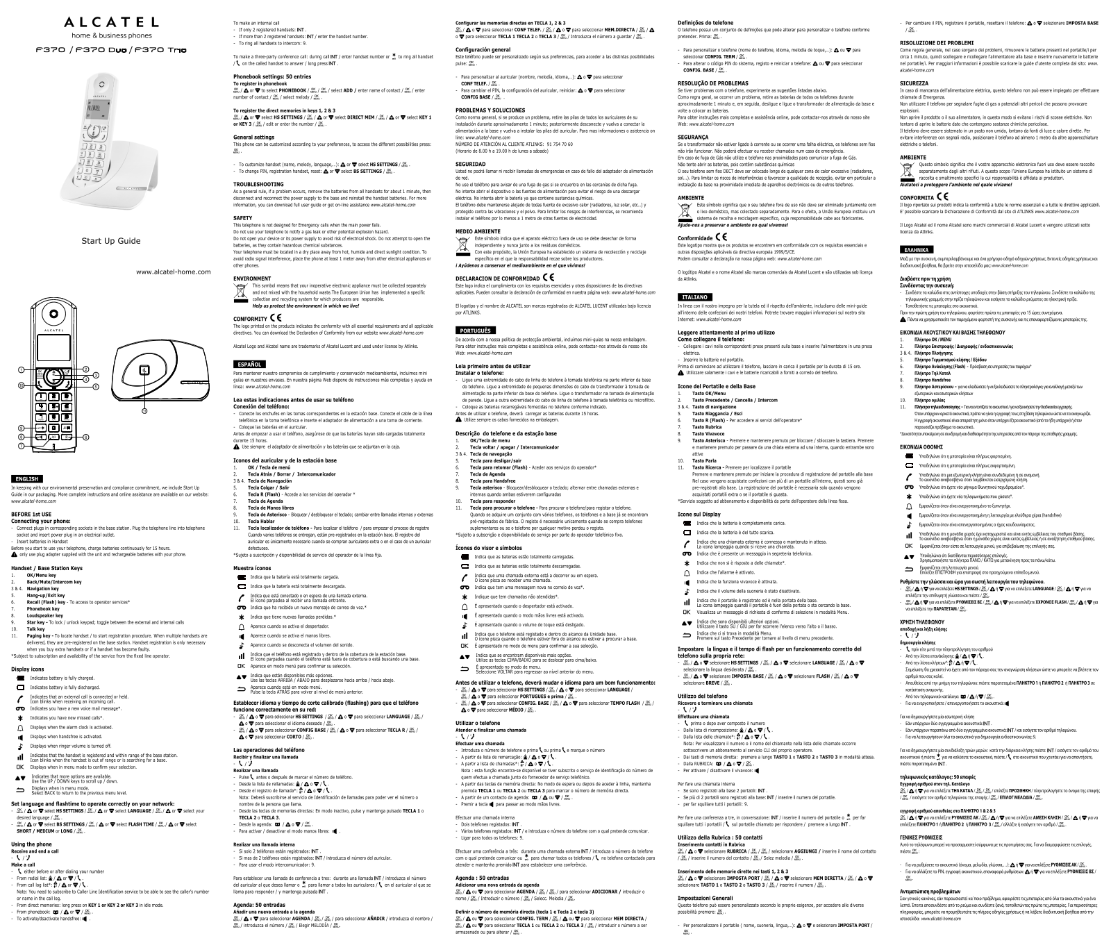 Alcatel F370 Manual