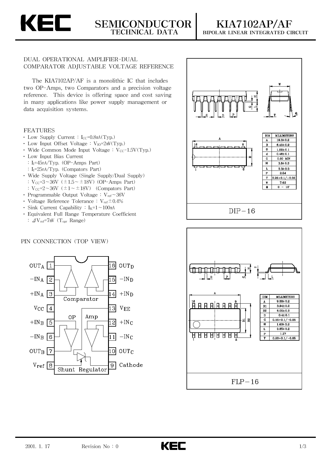 KEC KIA7102AP, KIA7102AF Datasheet