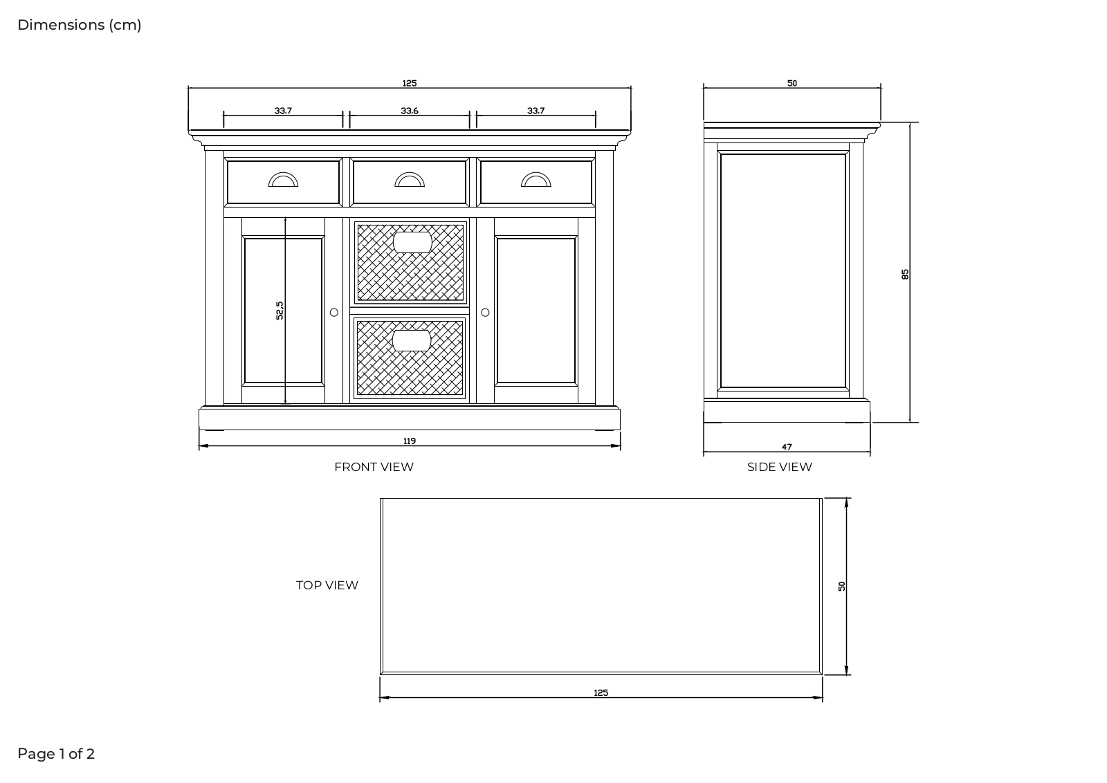 Sand & Stable W005759322 Dimensions - ManualMachine.com