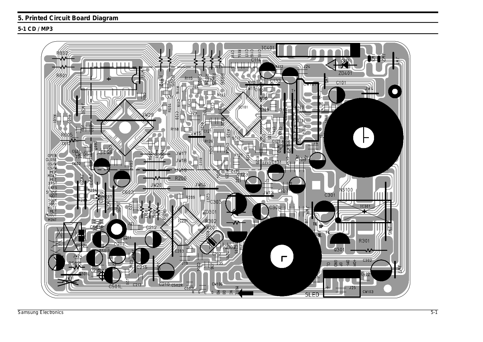 SAMSUNG MM-ZB7 Schematic PCB Diagram