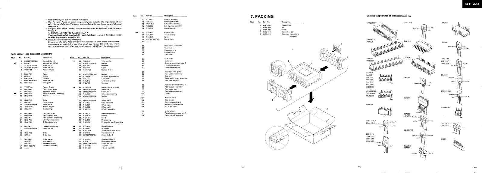 Pioneer CTA-9 Schematic