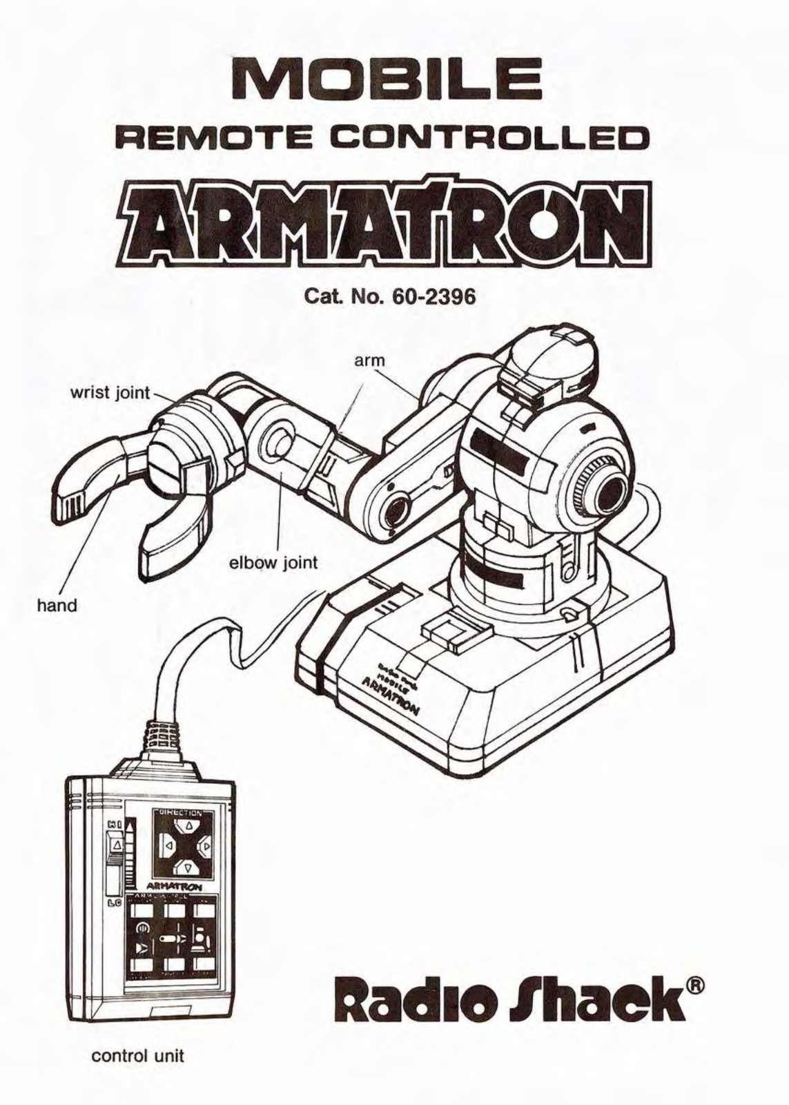 Radioshack ARMATRON 60-2396 User Manual