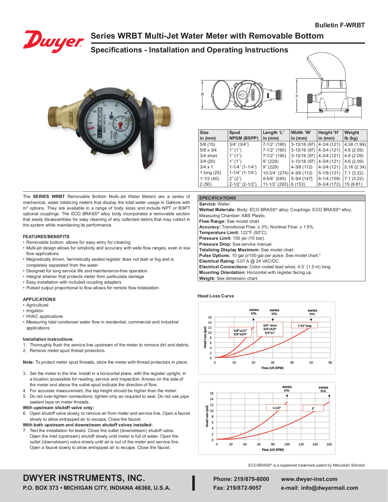 Dwyer WRBT User guide - ManualMachine.com