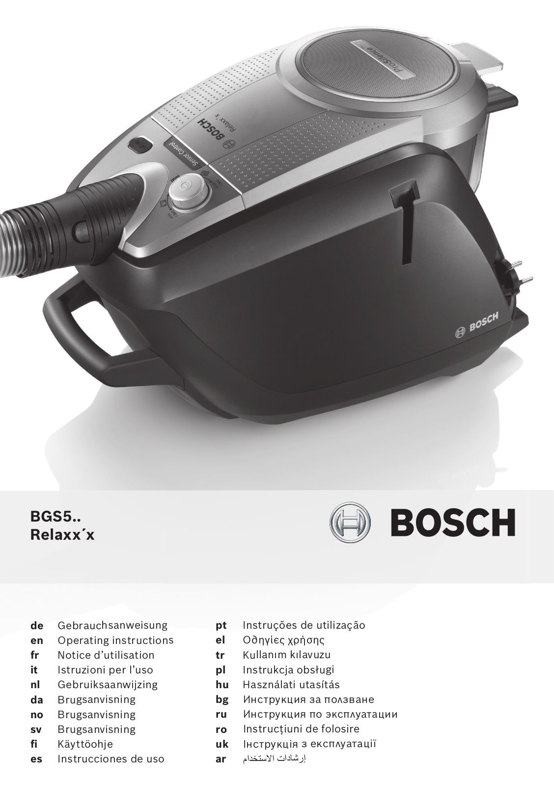 Bosch BGS5200R User Manual