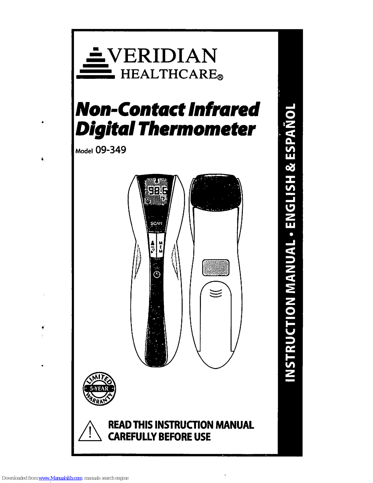 Veridian Healthcare 09-349 Instruction Manual