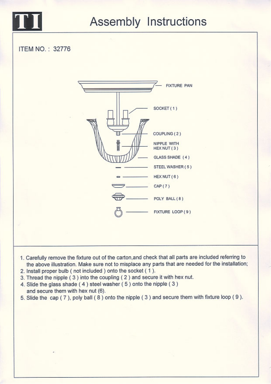 Triarch 32776 User Manual