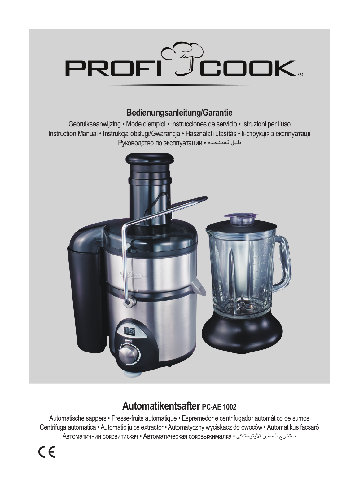 Profi cook PC-AE 1002 User Manual