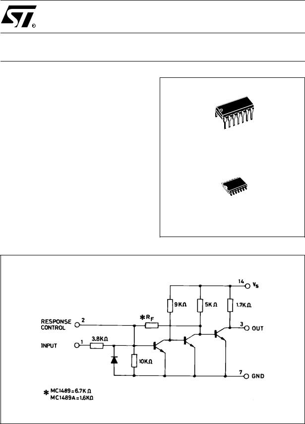 ST MC1489, MC1489A User Manual