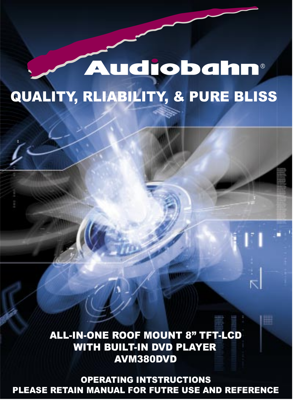 Audiobahn AVM380DVD User Manual