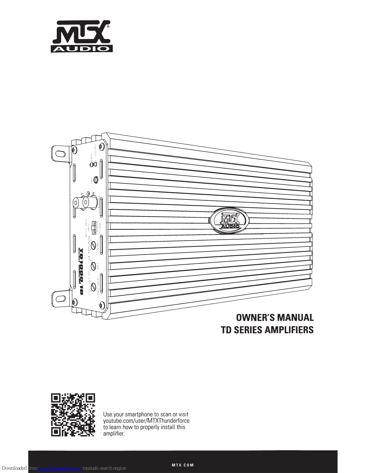 MTX TD1000.1D, TD75.4, TD500.1D Owner's Manual - ManualMachine.com